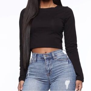 Long Sleeve Crop Top